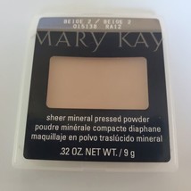 Mary Kay Sheer Mineral Pressed Powder Beige 2 015138 Case Flawed *READ* - $12.86
