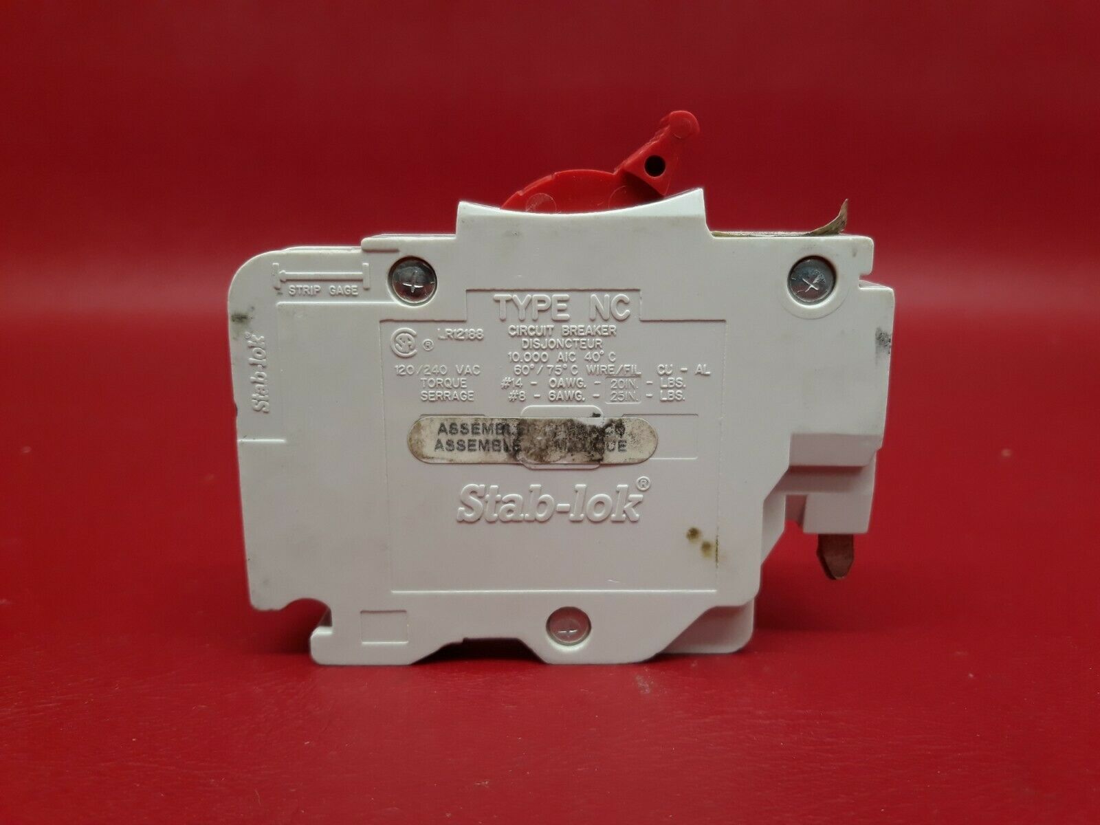 Federal Pioneer FPE Stab-Lok 20 Amp Single Pole Circuit Breaker Type NC