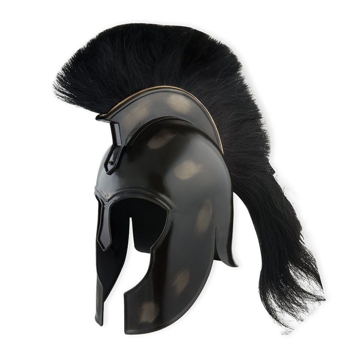 Troy movie helmet achilles troy black spartan - Armor & Shields