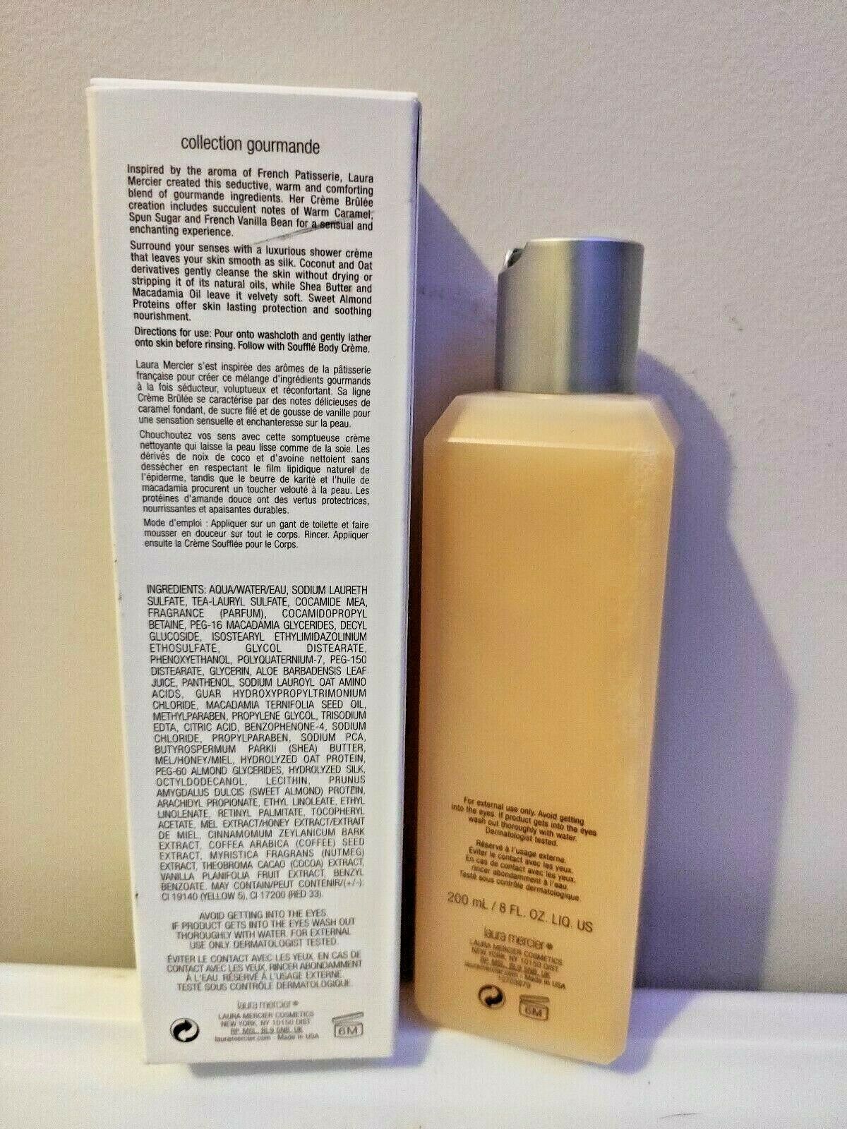 Laura Mercier Body & Bath Creme Brulee Creme Body Wash 8oz / 200ml New