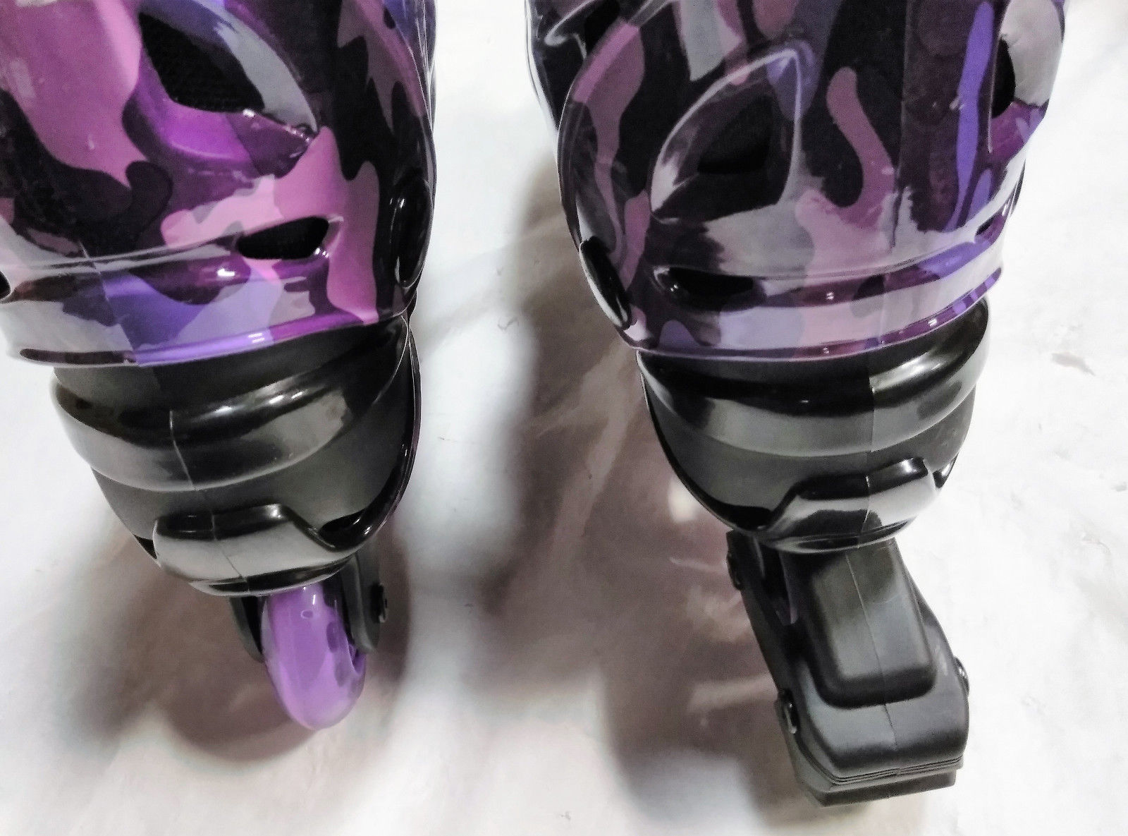 Roller Blades Linear Purple Camo Inline Skates Indoor Outdoor Mens 8