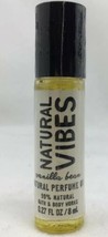 Bath & Body Works Natural Vibes Vanilla Bean Perfume Oil Rollerball .27oz NEW - $14.65