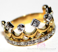 Beauty for Ashes® Royalty Princess Clear CZ 2Tone Gold Plated Crown of L... - $38.00