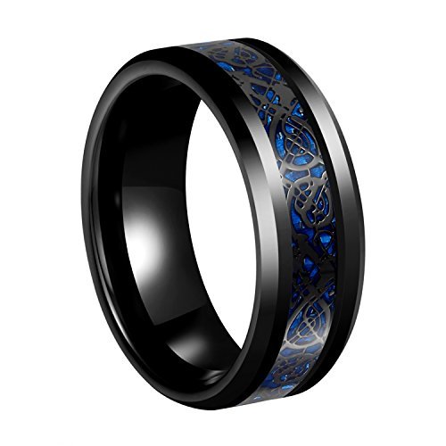 SEXBAY Tungsten Ring for Mens Women Tungsten Carbide Wedding Band (11 ...