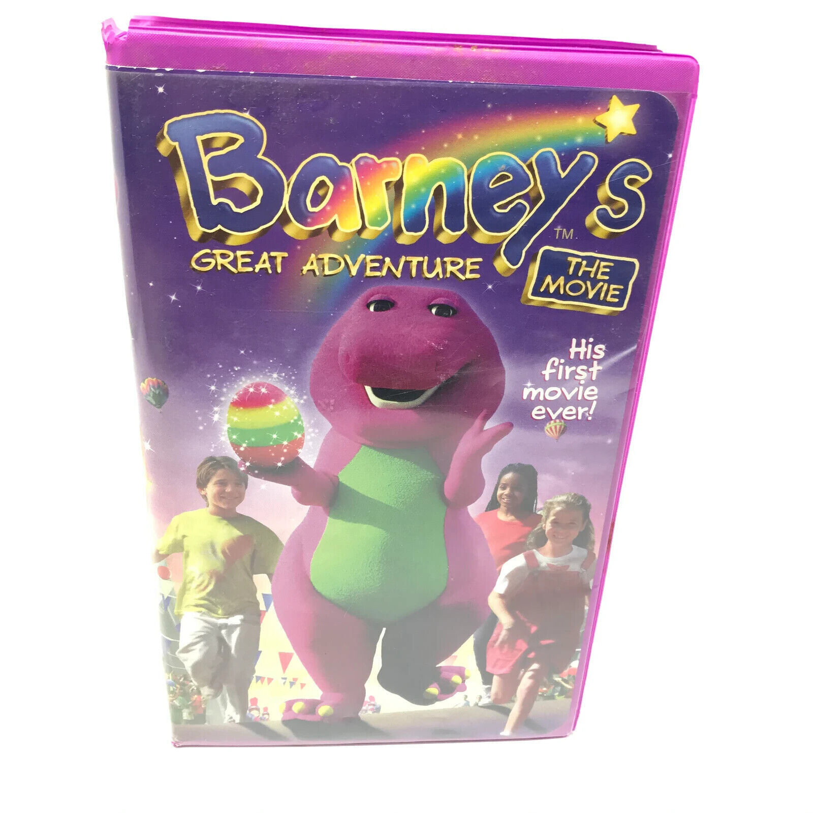 1998 BARNEY Great Adventure The Movie VHS TAPE Clamshell Barneys first ...