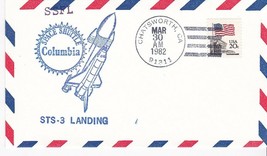 STS-3 SPACE SHUTTLE COLUMBIA LANDING CHATSWORTH CA MAR 30 1982 - £1.47 GBP