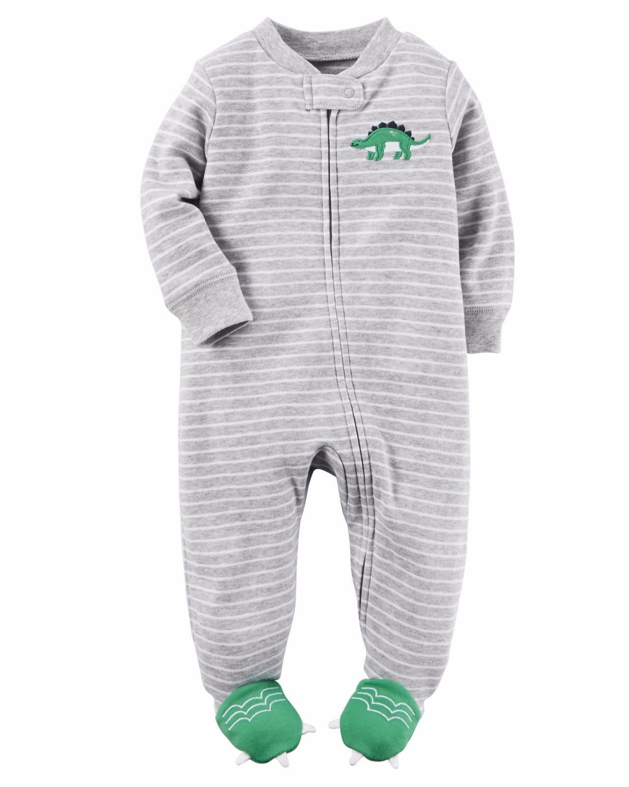 NEW NWT Boys Carter's PREEMIE Premature Sleeper Sleep and Play Zip Up