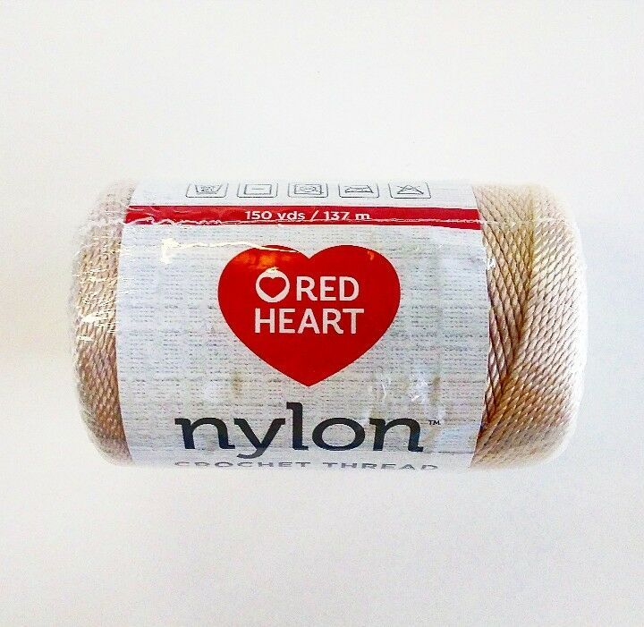 Red Heart nylon Crochet Thread 100 NYLON size18 Lot of 3 Crochet Thread