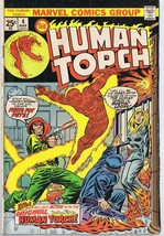 Human Torch #4 ORIGINAL Vintage 1975 Marvel Comics Paste Pot Pete image 1