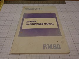 OEM Suzuki  Owners Manual 1988 88 RM80 RM 80   99011-02B23-03A - $24.15