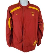 Nike USC Trojans Jacket Size L Red Storm Fit Waterproof Embroidered - $59.35