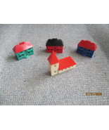 Four Miniature Plastic Buildings - $5.00