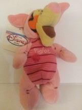 Winnie the Pooh Bean Bag Tigger As Piglet 8&quot; Disney Store Exclusive Mint  - $21.99