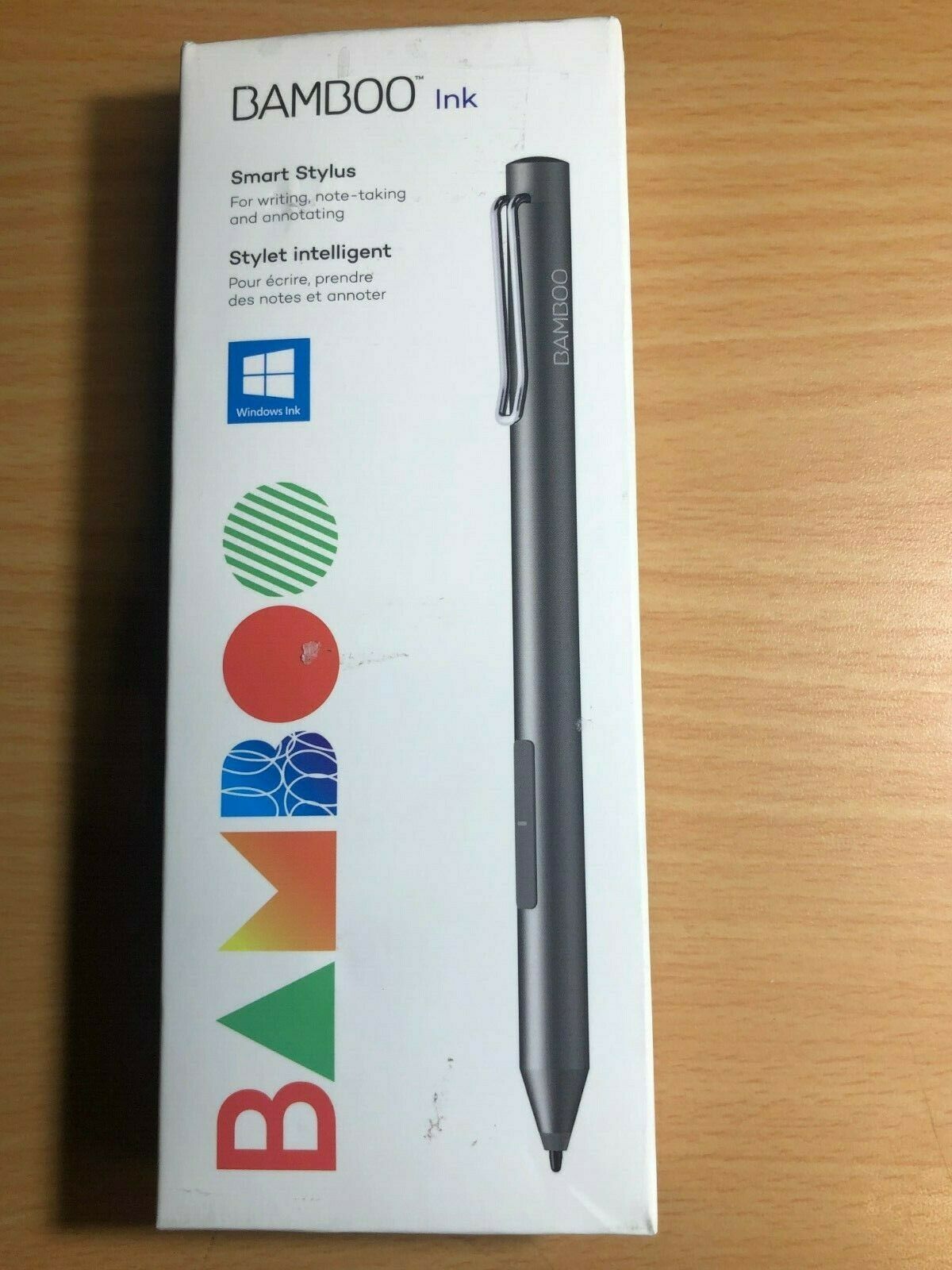 Wacom Bamboo Ink Smart Stylus for Windows Ink 2nd Generation Gray ...