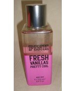 Victoria&#39;s Secret PINK FRESH VANILLAS PRETTY COOL Body Mist 8.4 oz RARE ... - $34.64