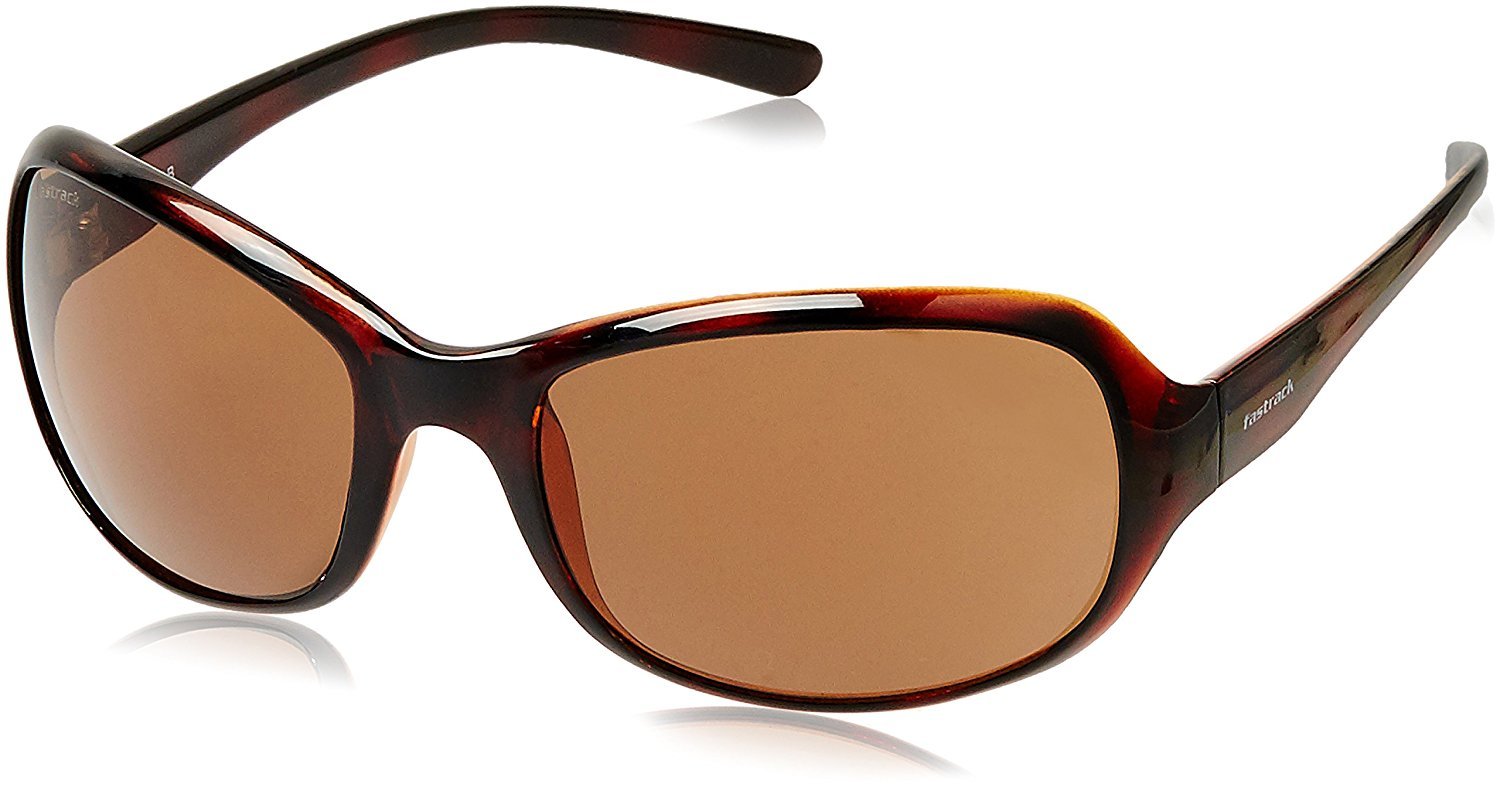 Fastrack UV Protection Oversized Women's Sunglasses (P180BR1FBrown