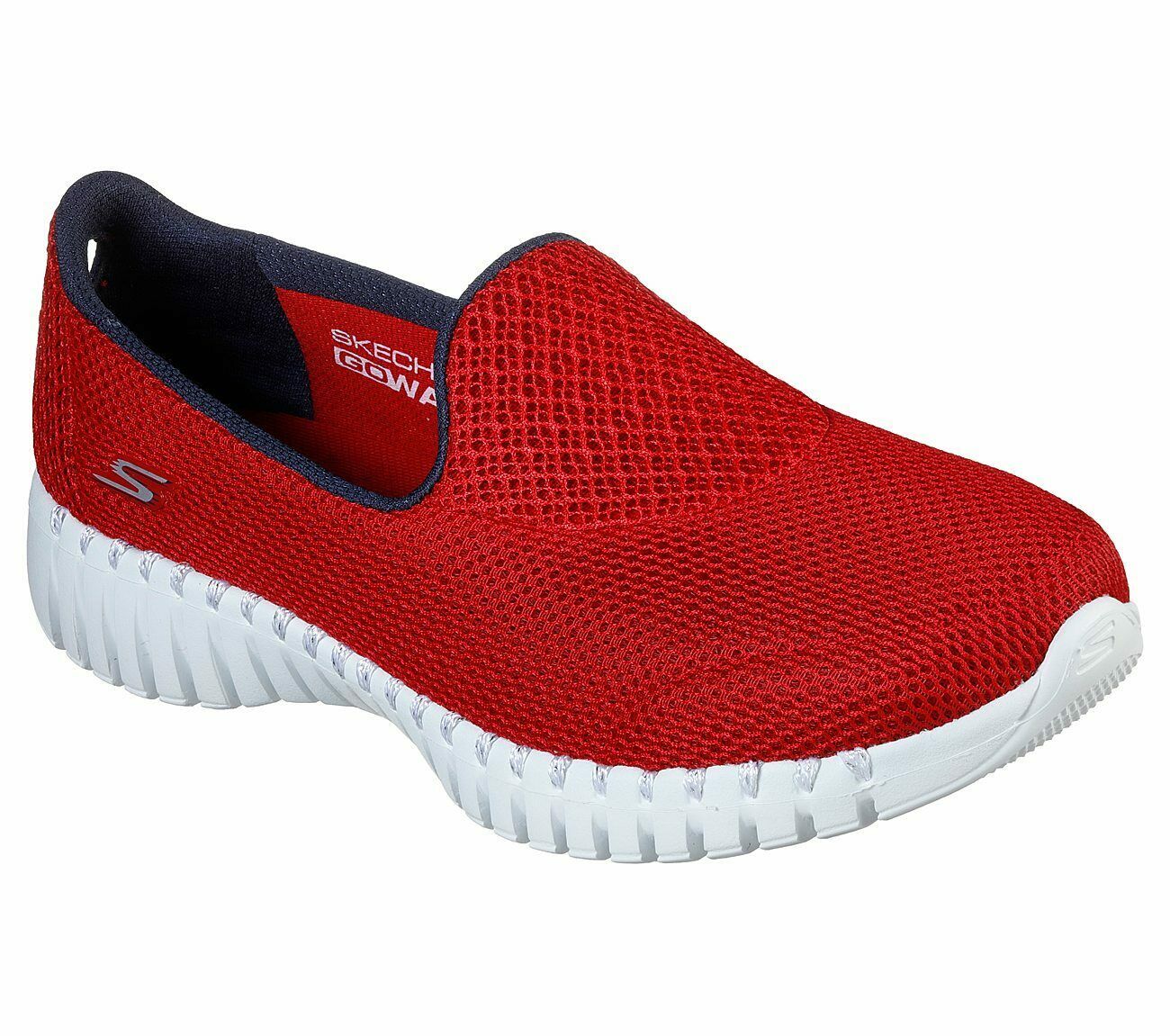 Skechers Shoes Red Go Walk Smart Women's Casual Slip On Comfort Sport ...