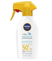 Nivea Kids Sun Sensitive Spf 50 300ml-Made In Uk Free Shipping - $34.64