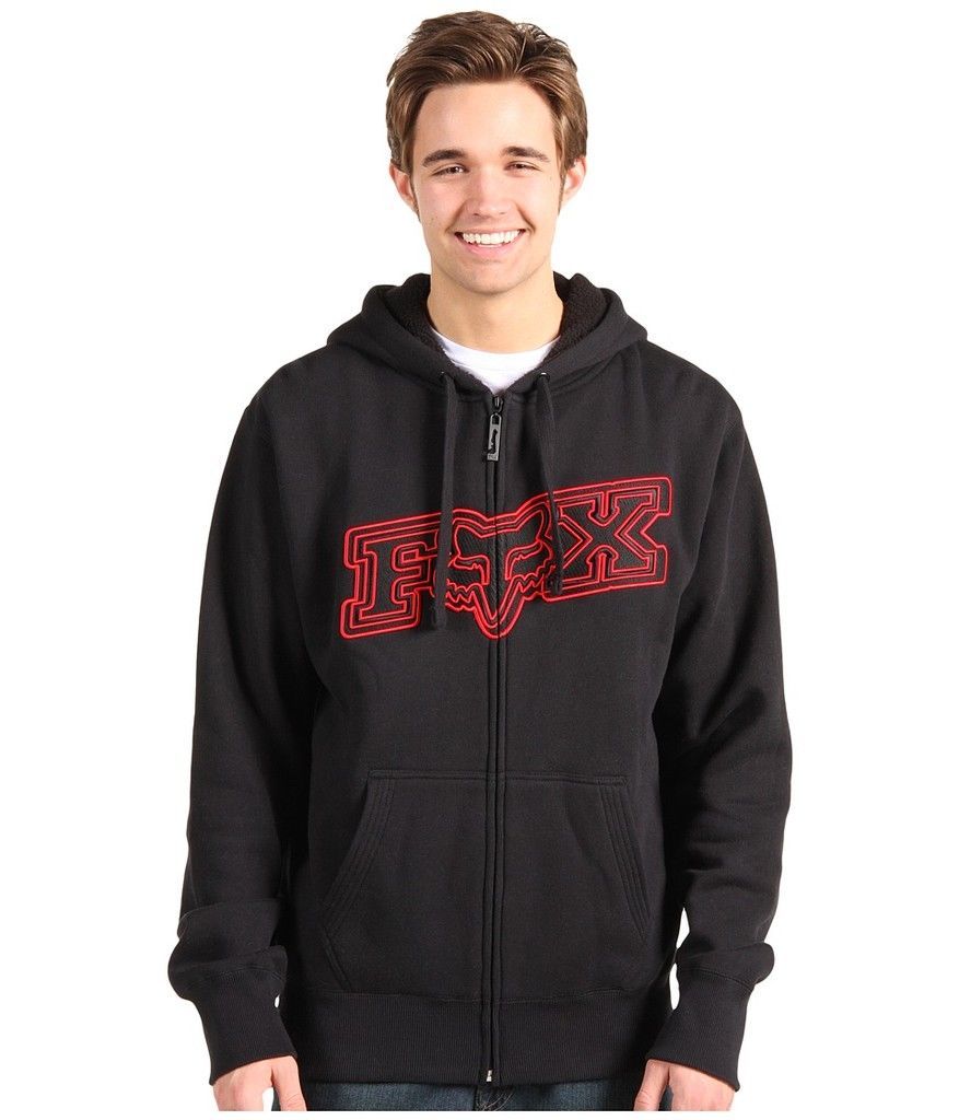 Fox Racing Good Times Black Sherpa Zip Hoodie Size Small Brand New ...