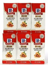 6 Count McCormick 1 Oz Pure Non GMO Almond Extract