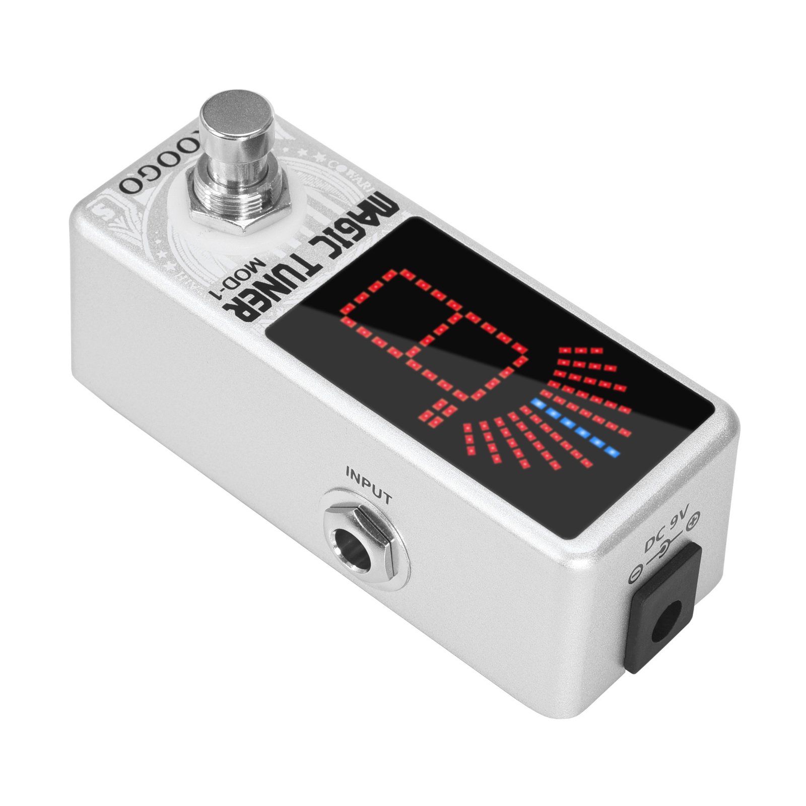 Koogo High Precision Guitar Chromatic Tuner Pedal ± 1 Cent True Bypass