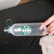 Starbucks Clear Water Bottle with Latch Cap and Strap Loop - $22.10