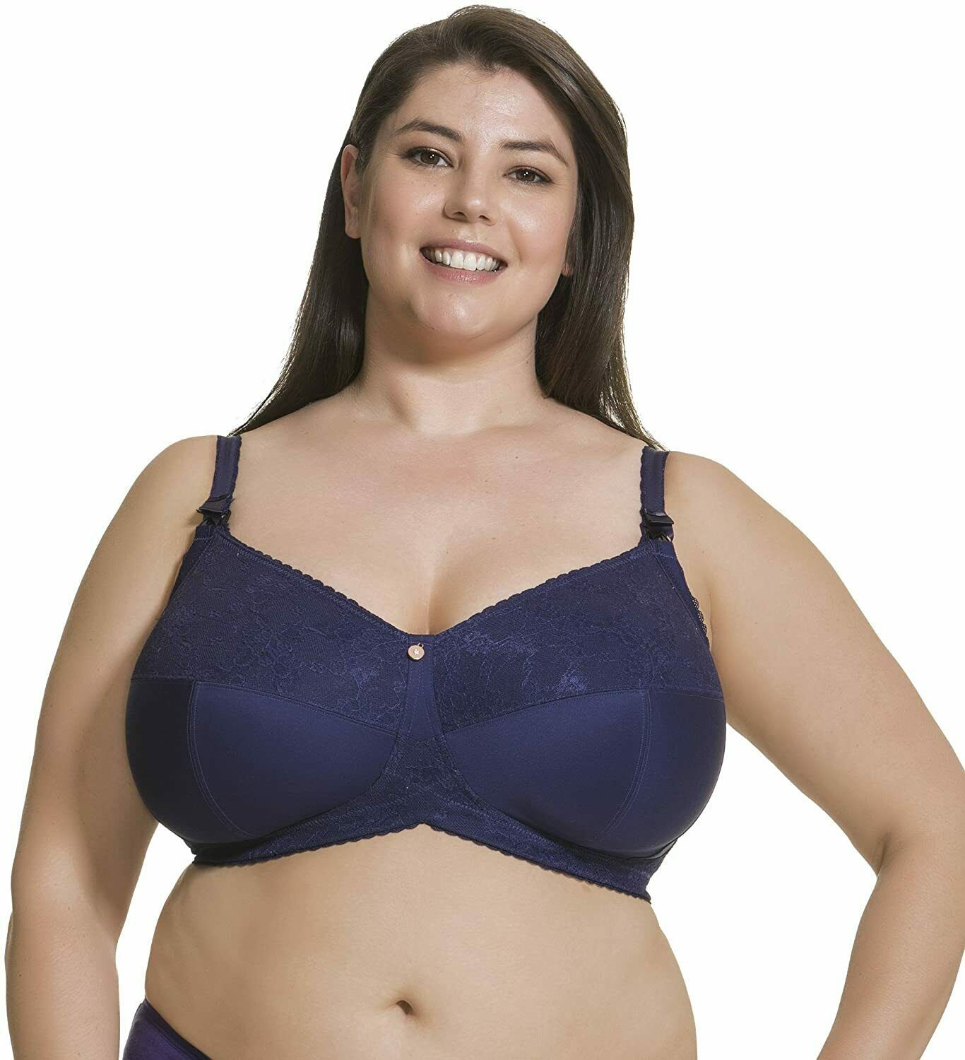 Cake Maternity NAVY Tea Multi Part Cup Fuller Bust Nursing Bra, US 32H
