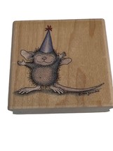 House Mouse Party Mouse  hmf1001 Stampabilities Wood Mounted Rubber Stam... - $20.00