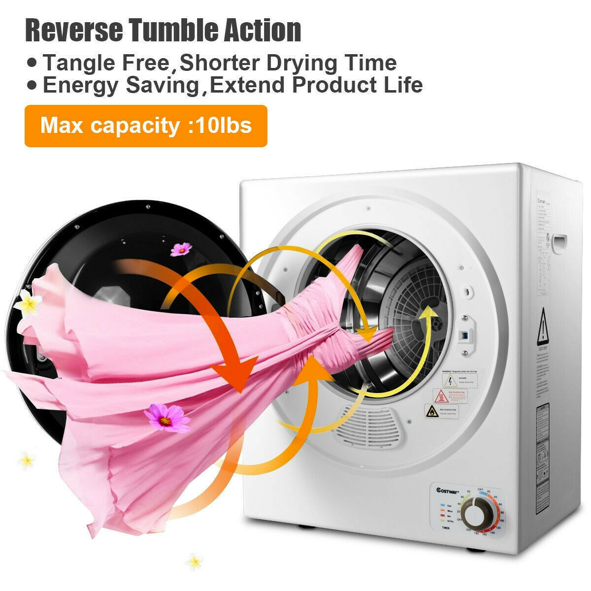 Wall Mounted Stainless Steel Compact Electric Clothes Dryer Dryers