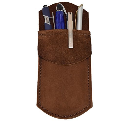 Hide & Drink Durable Leather Pocket Protector/Pencil Pouch/Office & Work Essenti Cases