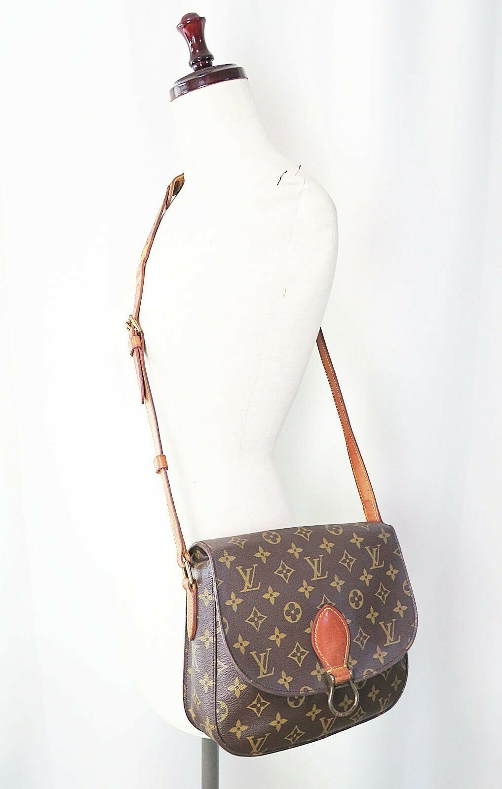 Authentic LOUIS VUITTON Saint Cloud GM Monogram Shoulder Bag #36629 - Women&#39;s Bags & Handbags