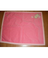 Carter Classics All About Bear coral Baby Infant Blanket   Square Lovey ... - $9.95