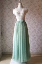 Sage Green Flower Girl Tutu Skirt Toddler Tutu Flower Girl Tulle Skirt(Age 1-14) image 6