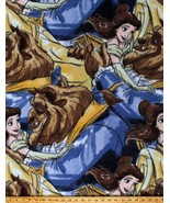 Fleece Disney Princesses Beauty Belle Kids Girls Fleece Fabric Print BTY... - $9.97