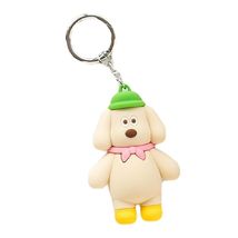 MonagustA Korean Puppy Character Silicone Figure Keyring Keychain Bag Key Holder image 5