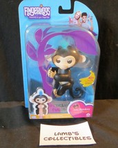 Fingerlings Fin Black with blue hair Baby monkey makes 40+ sounds interactive - $32.05