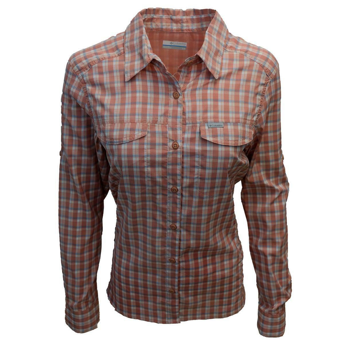 Columbia Women's Cedar Blush Plaid Silver Ridge Lite L/S Shirt (Retail $55) 648