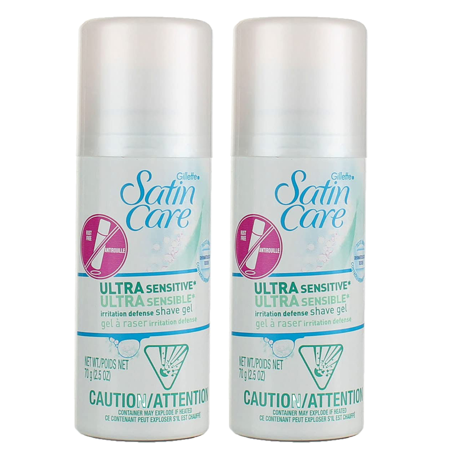 Pack of (2) New Satin Care Shave Gel Ultra Sensitive 2.5 Ounce - $13.49