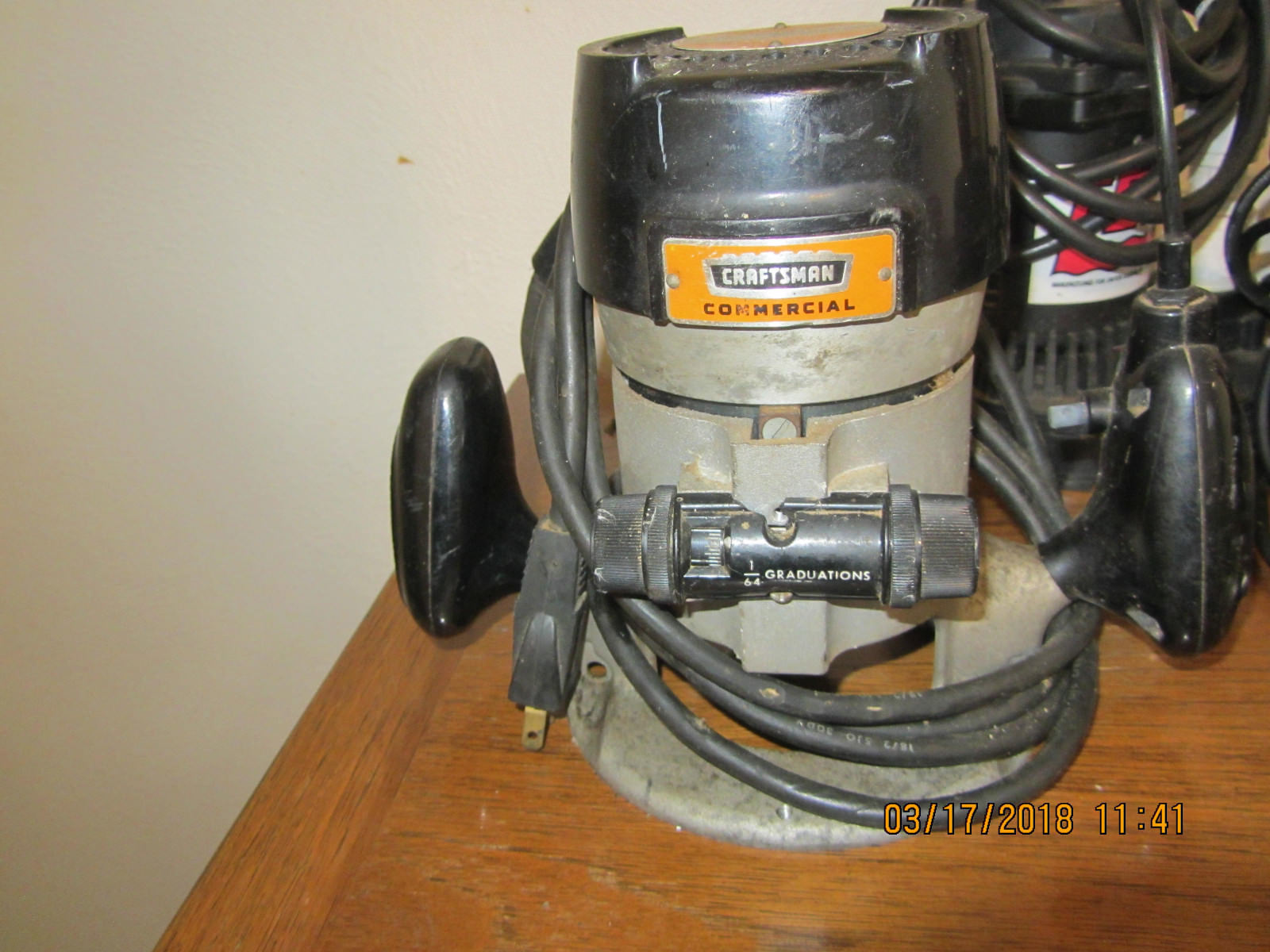 Sears Craftsman Commercial Router Model No. 315.17380 100 Ball