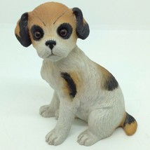 Vintage 1985 LEFTON FOX TERRIER PUPPY DOG FIGURINE 4 inch Tall Porcelain... - $12.60