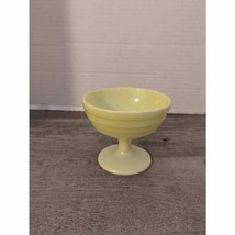 Yellow Sherbet Pedestal Bowl - $6.79