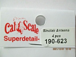 Cal Scale # 190-623 Sinclair Antenna Pack of 4 HO-Scale image 2
