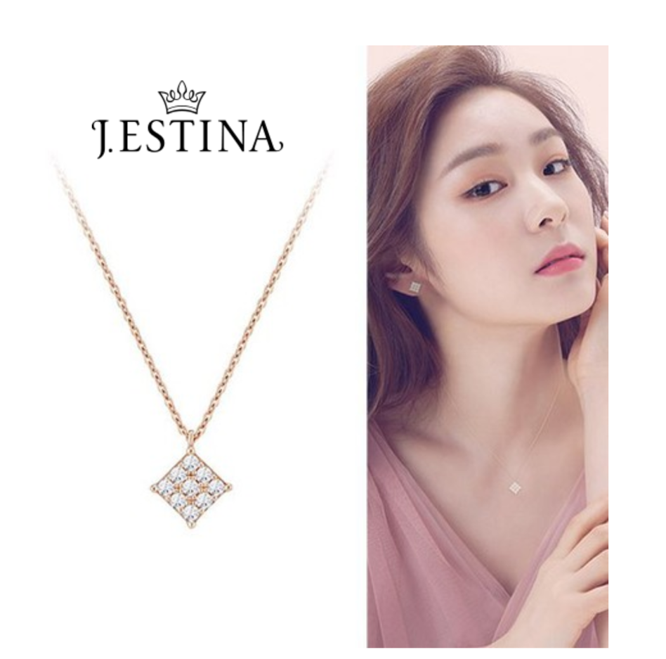 J.ESTINA jestina Modern Geo Necklace Jewelry Gift KOREA KIM YU-NA