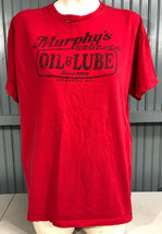 Murphy&#39;s Oil Lube Peekskill New York Red XL T-Shirt AS IS Needs Repair - $8.97