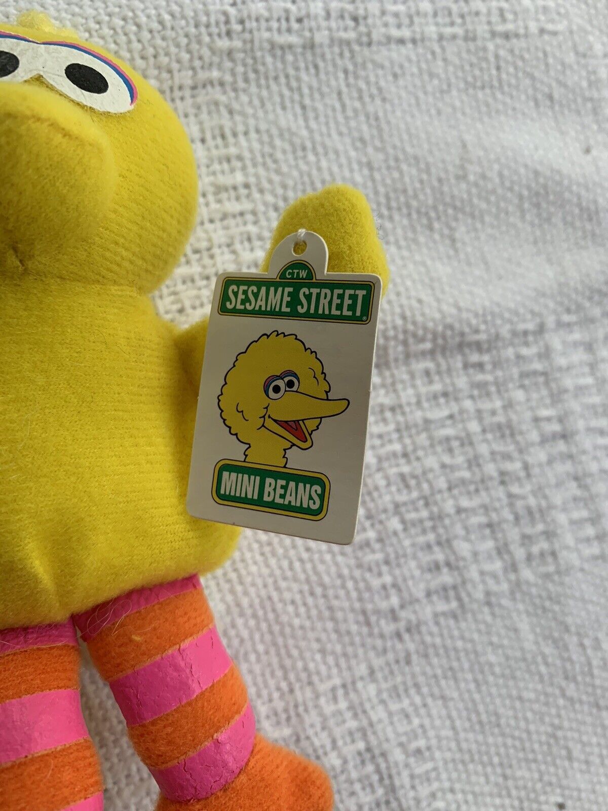 VTG 1999 Sesame Street Mini Beans Big Bird Stuffed Toy from Kellogg’s w
