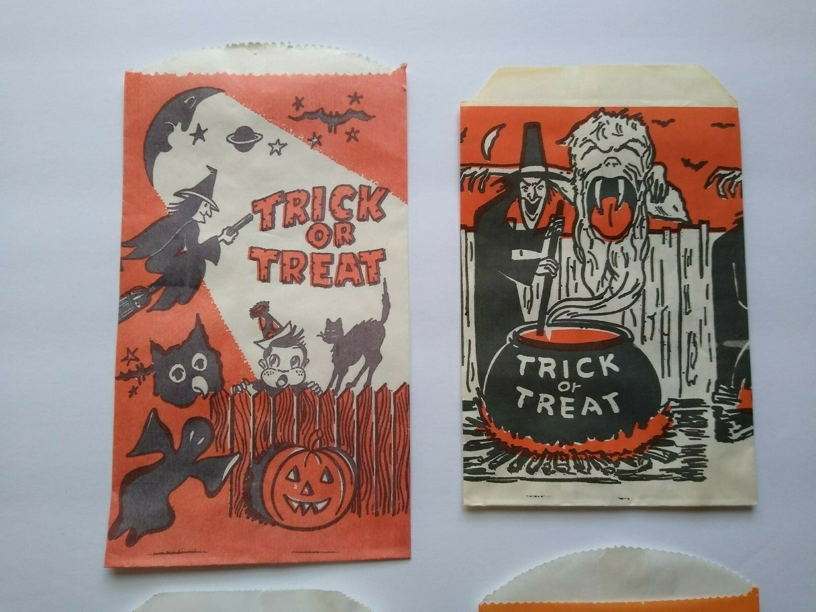 Vintage Halloween Trick Or Treat Candy Bags and similar items