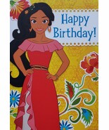 Disney Princess Elena Avalor  Greeting Card Birthday &quot;Happy Birthday!&quot;  - $3.89