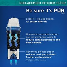 PUR PLUS Water Pitcher Replacement Filter with Lead Reduction (3 Pack), Blue  C image 7