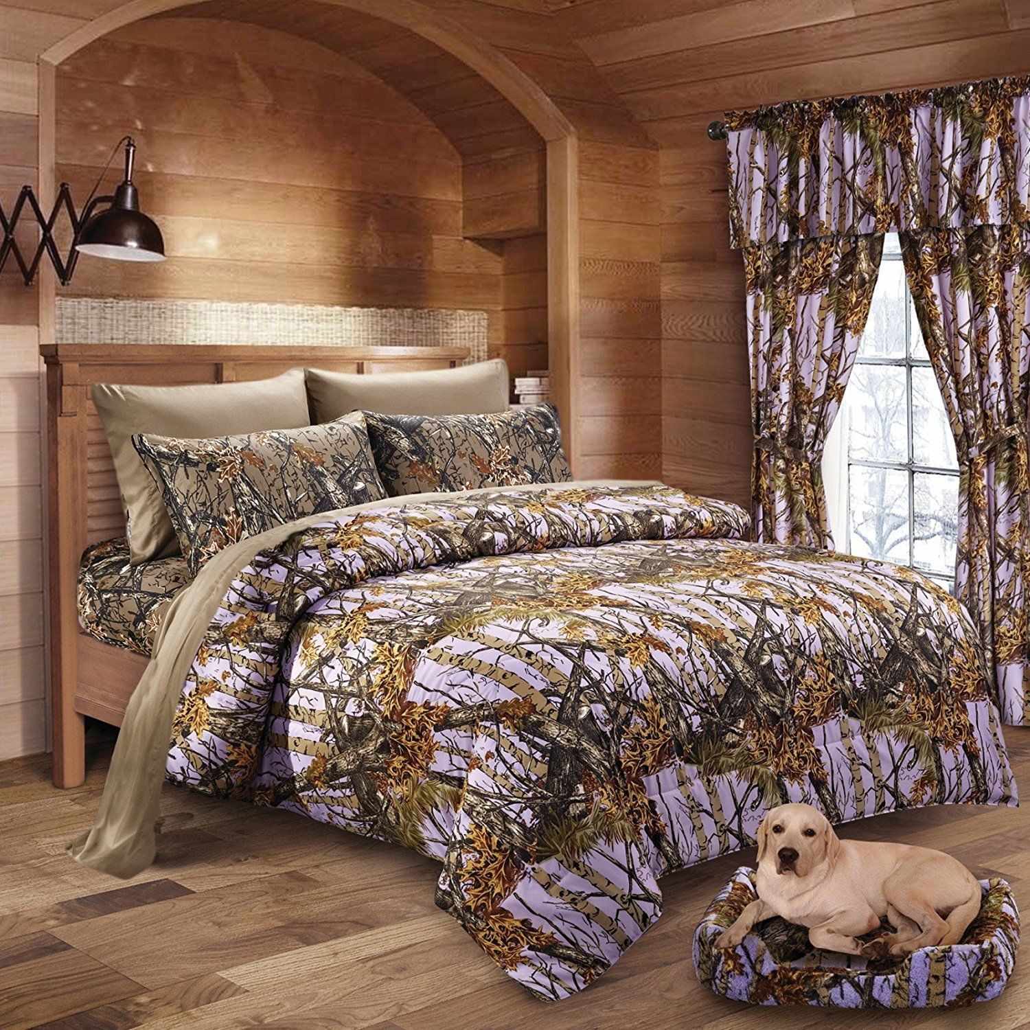 one piece BLACK comforter /" the woods/" by regal comfort