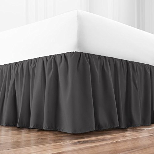 Zen Home Luxury Ruffled Bed Skirt - 1500 Series Luxury Brushed ...